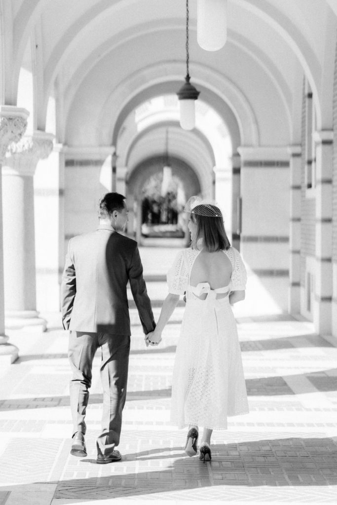 couple walking thorough rive university 